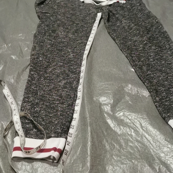 Ardene Sock Monkey casual pants small s red white drawstring - Picture 2 of 12